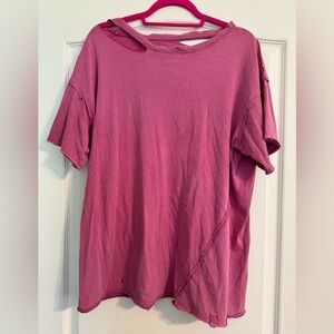 Free People Dani Tee Fuchsia